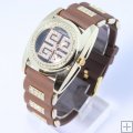 New fashion watch quartz japan style unisex brown-wholesale