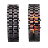 Iron Samurai - Japanese Style Inspired Red LED Watches LW008BR