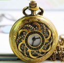 Exquisite retro style brass hollow classic pocket watch Exquisite retro style brass hollow classic pocket watch