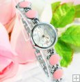 Pink Color Stylish Rabbit Bracelet Wrist Watch