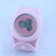 New Design Stylish Slap Silicone Watch pink