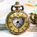 Antique Brown Luxury Numeral pocket Watch PW001