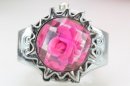 Embedded Flower Gorgeous Crystal Quartz Finger Ring Watch Embedded Flower Gorgeous Crystal Quartz Finger Ring Watch
