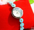 Fashionable Blue Women Bracelet Wrist Watch