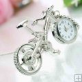 Silvery Excellent Bicycle Style Pendant Watch Necklace