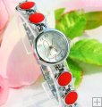 Red Color Stylish Rabbit Bracelet Wrist Watch