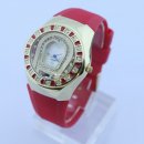 Wholesale - women's watch Quartz Rubber belt red Wholesale - women's watch Quartz Rubber belt red