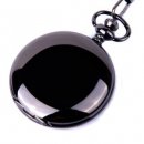 Pocket Watch Quartz Movement Black Case White Dial Arabic Numerals with Chain Fu Pocket Watch Quartz Movement Black Case White Dial Arabic Numerals with Chain Fu