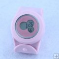 New Design Stylish Slap Silicone Watch pink