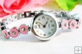 Gorgeous Pink Women Bracelet Wrist Watch