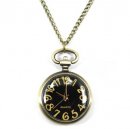 Pocket Watch Pendant - Black Dial Rotundity Pattern Case Antique Style Delicate Pocket Watch Pendant - Black Dial Rotundity Pattern Case Antique Style Delicate