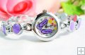 Cute Design Purple Bracelet Wrist Watch
