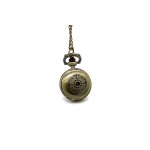 New Ladies Light Copper Stainless Steel Case White Dial Necklace Pendant Pocket New Ladies Light Copper Stainless Steel Case White Dial Necklace Pendant Pocket