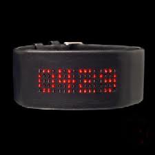 MATRIX CUFF - Red LED watches - Click Image to Close